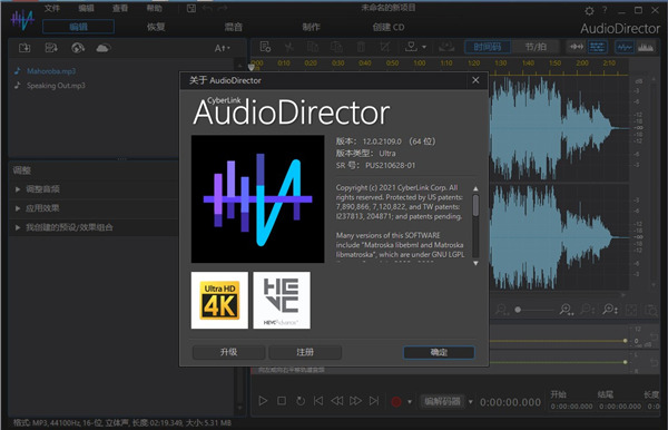 AudioDirector 12中文破解版